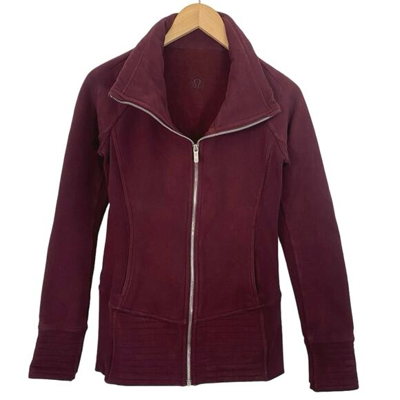 Lululemon Radiant Jacket II Womens Size 4 W4BGCS Garnet Athletic Fall Winter - Picture 1 of 9